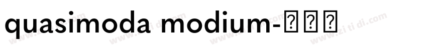 quasimoda modium字体转换